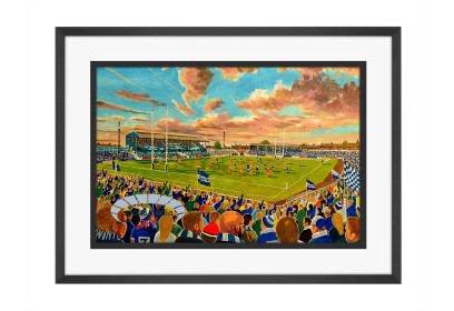 Station Road Stadium Fine Art Print - Swinton Rugby League